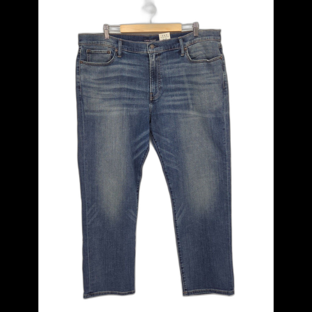 New Lucky Brand 363 Vintage Straight Jeans Mens 40x30 Harrison Coolmax Stretch